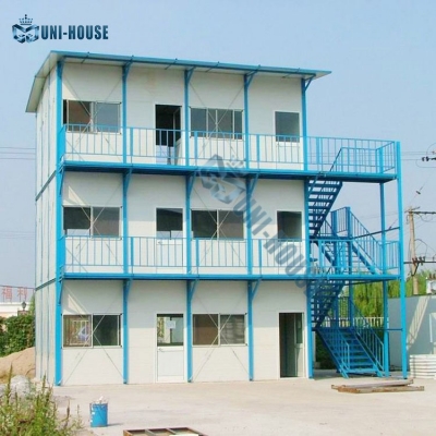 K Type Light Steel Structure Prefab House for Construction Site satılık
