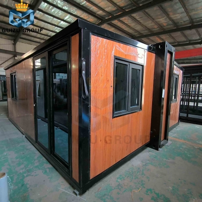 Modular Prefab  Double Wing folding expandable container house satılık
