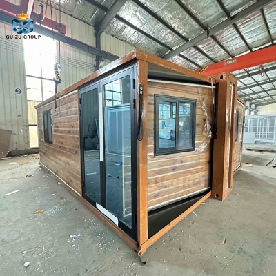 Luxury villas  prefab Portable Double Wing  Expandable Container house satılık
